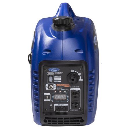 Ford Portable and Inverter Generator, Gasoline, 2,200 W Rated, 2,500 W Surge, Recoil Start, 18 A FG2500IS